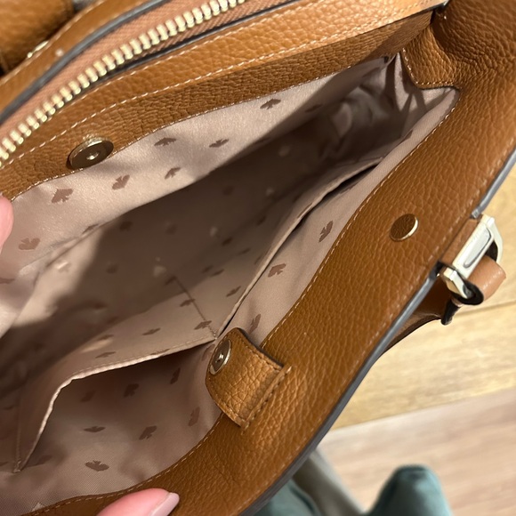 Kate Spade Leila medium brown 3 triple compartment satchel - Picture 4 of 10